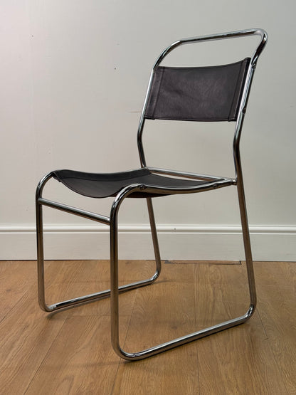 Chrome & leather tubular steel chair by Cox & co 1930s