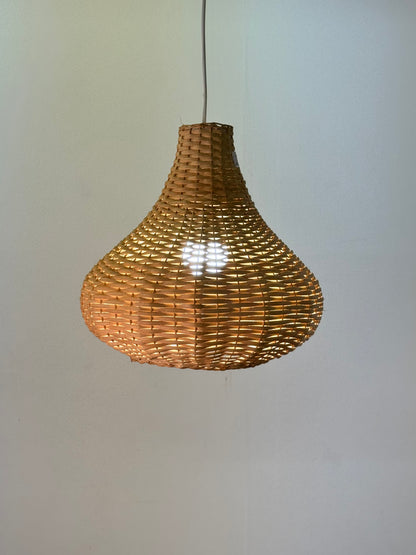 1960s wicker pendant lamp shade