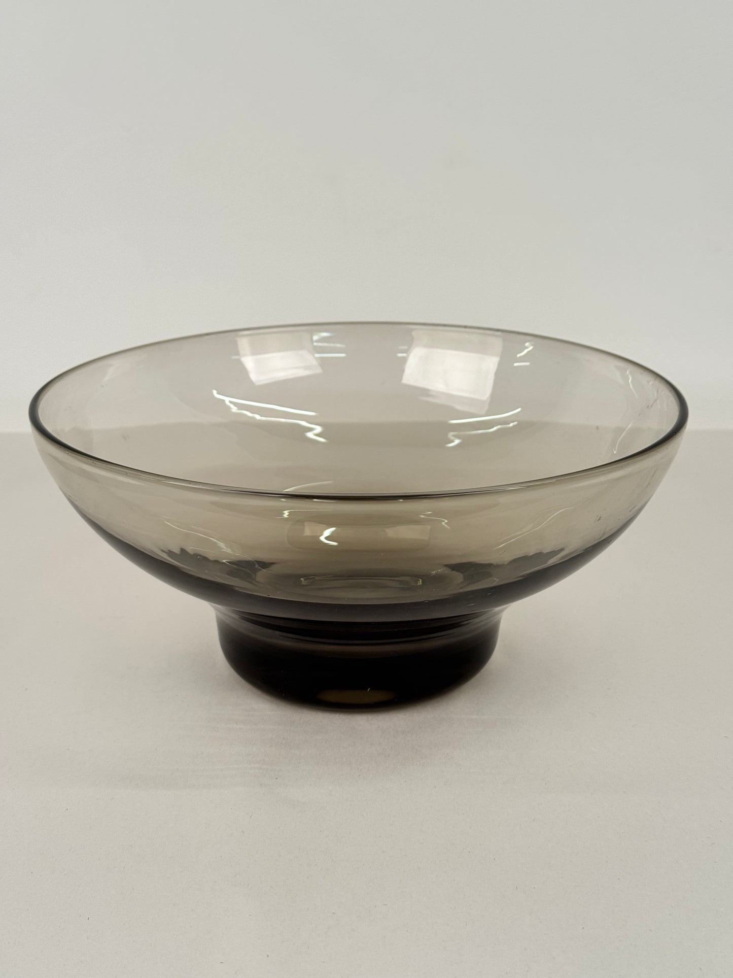 Whitefriars grey glass bowl 1960s