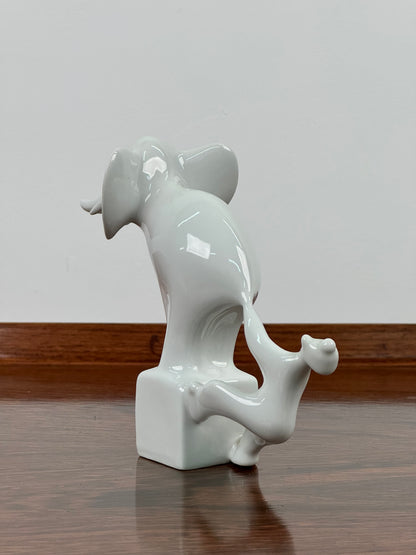 1960s Royal Dux stylised Elephant and Clown