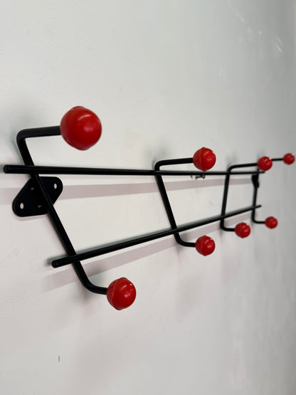 1950s atomic ball metal coat hooks
