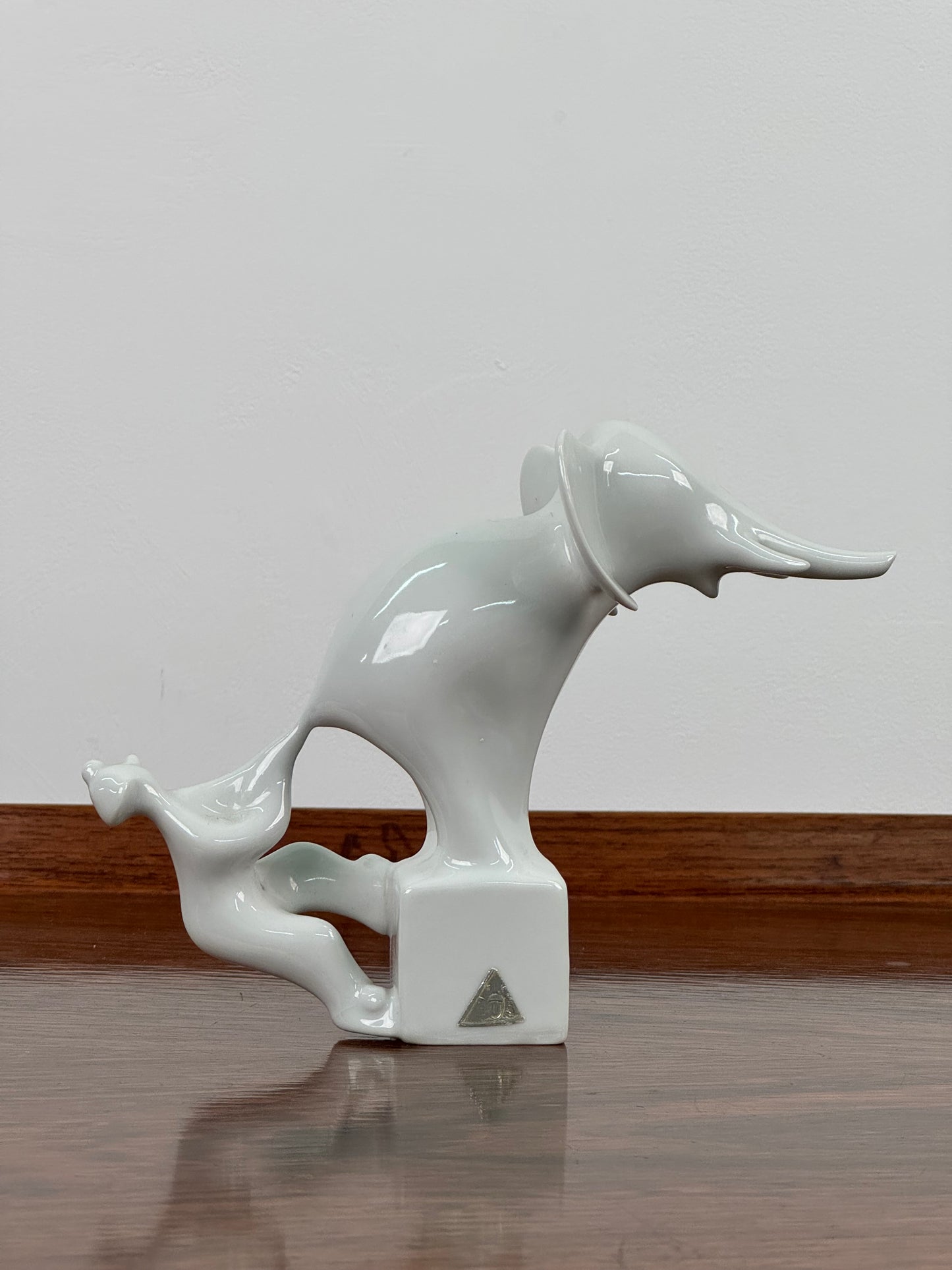 1960s Royal Dux stylised Elephant and Clown