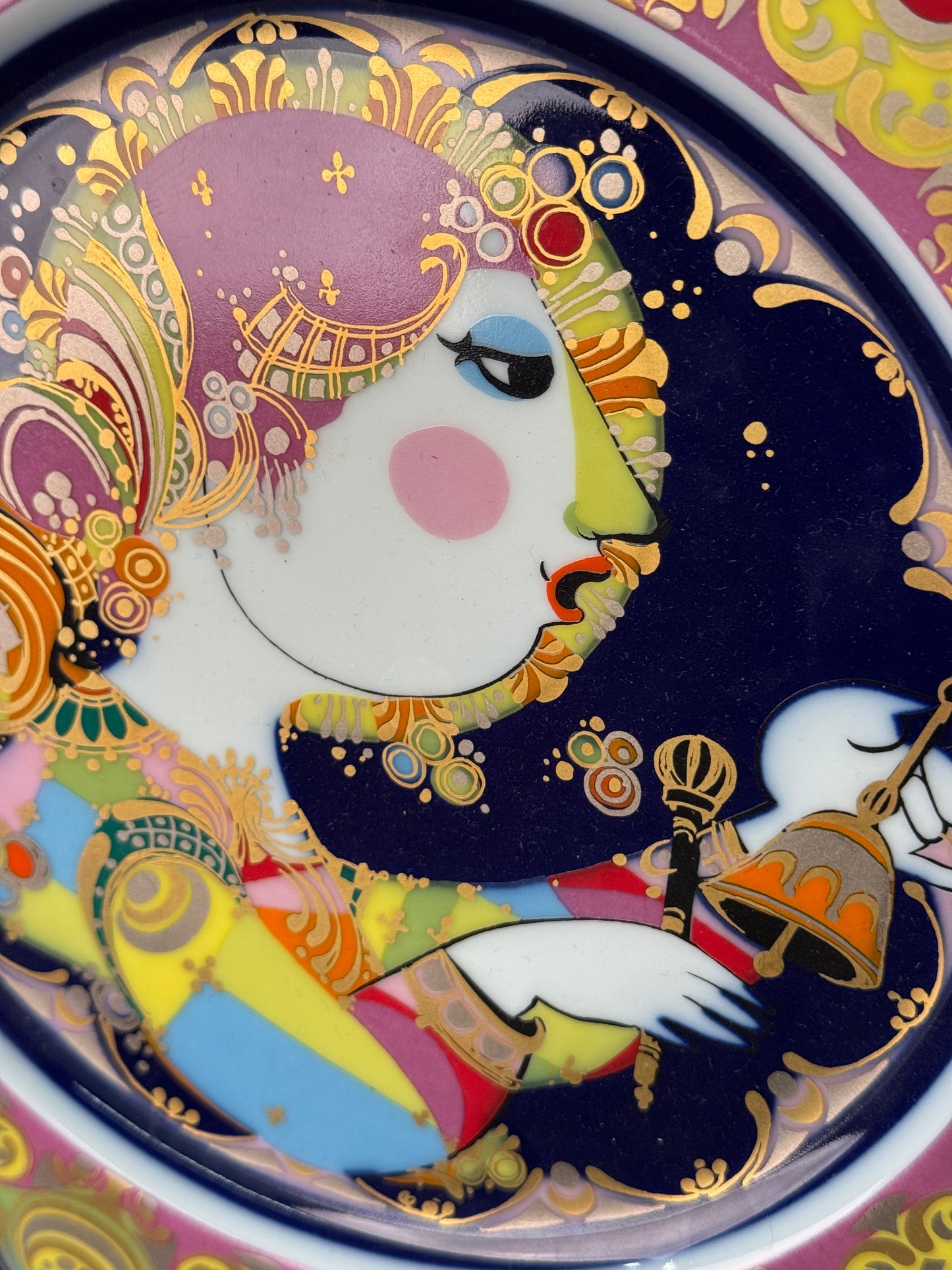 Christmas plate by Bjorn Wiinblad 1980