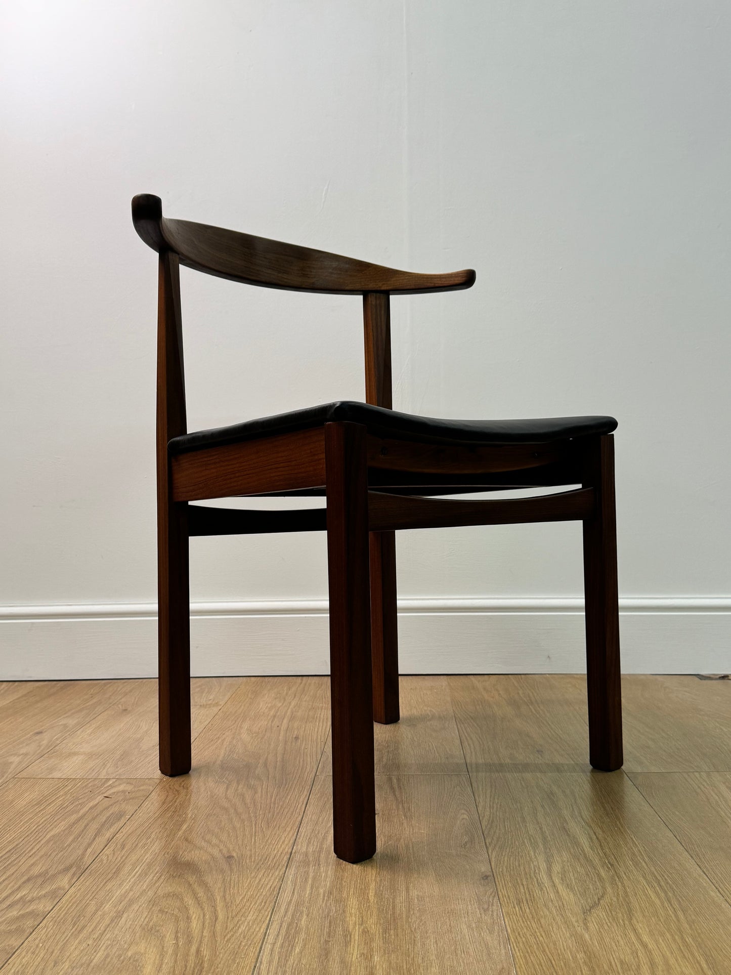 Teak cow horn chair 1960s
