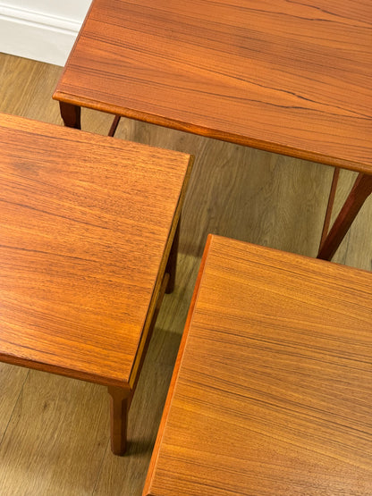 Danish teak nest of tables