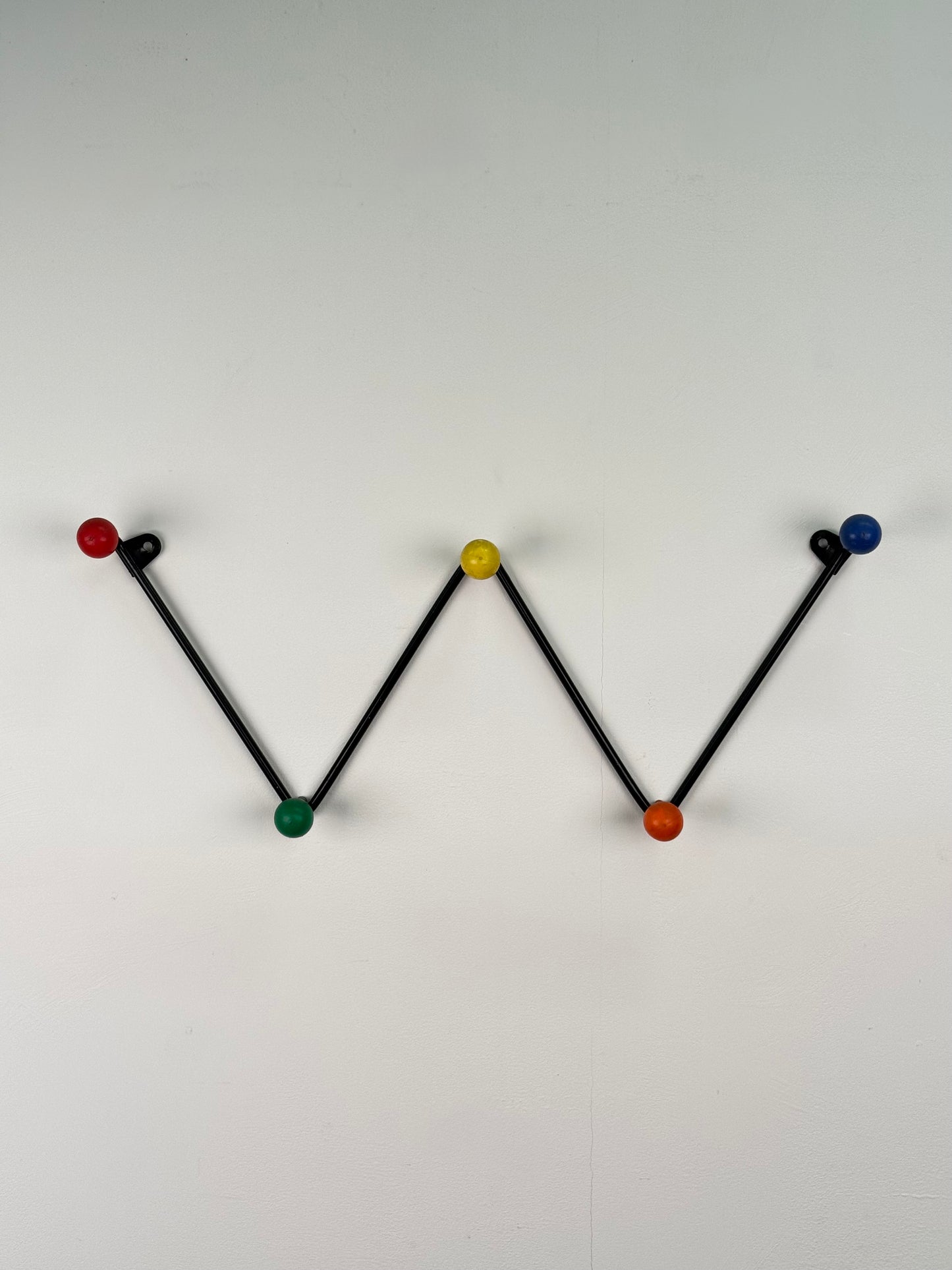 1950s atomic ball metal coat rack