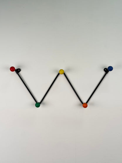 1950s atomic ball metal coat rack