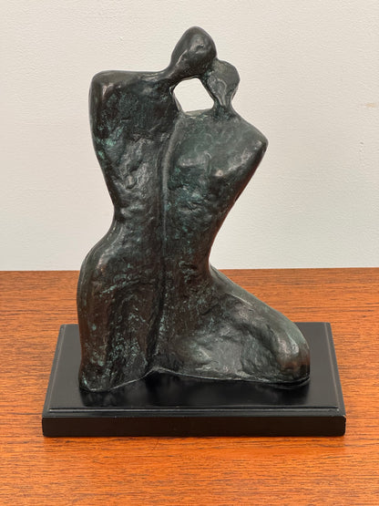 1980s bronze sculpture by Kim Yong Jung