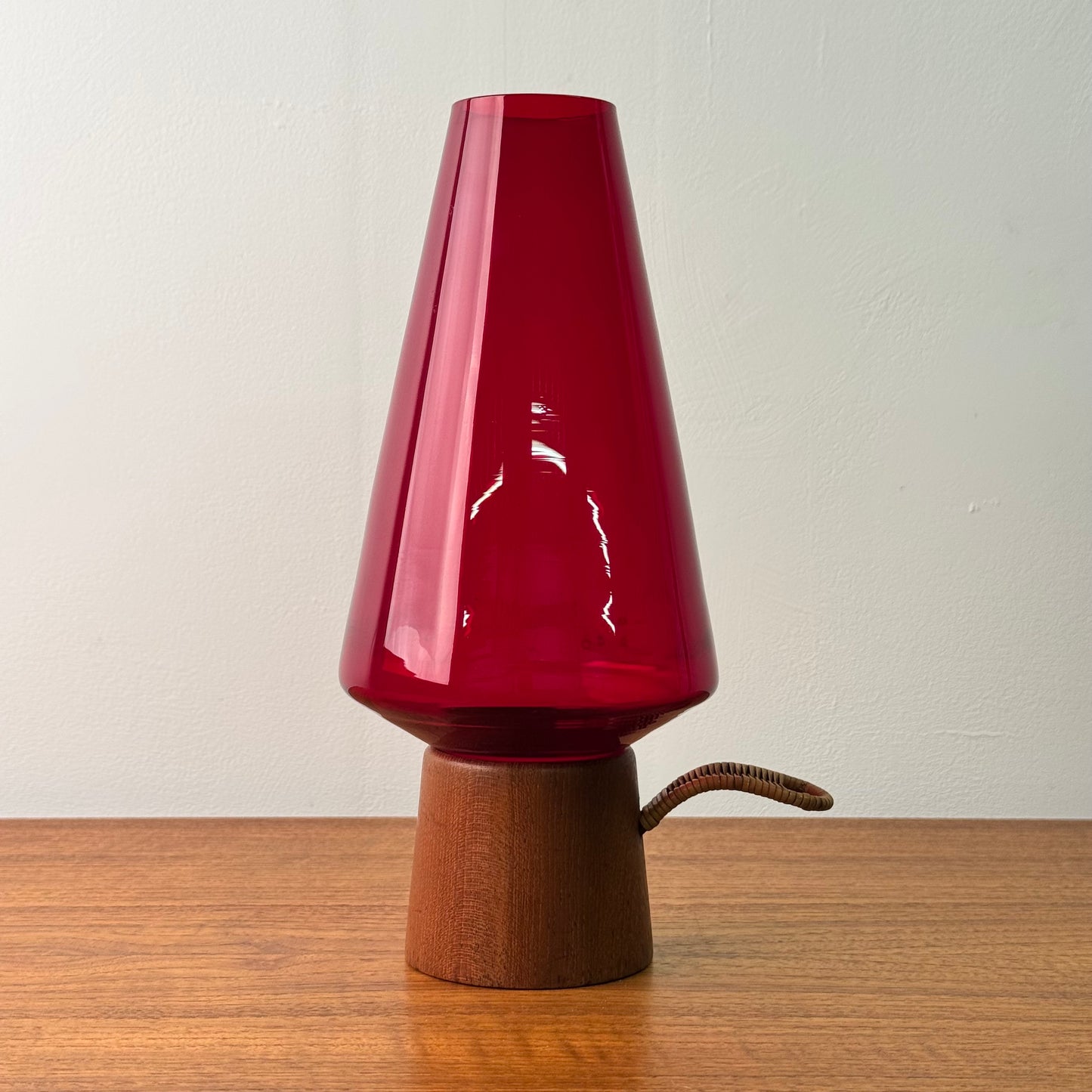 1960s Danish teak candle holder