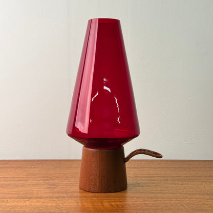 1960s Danish teak candle holder