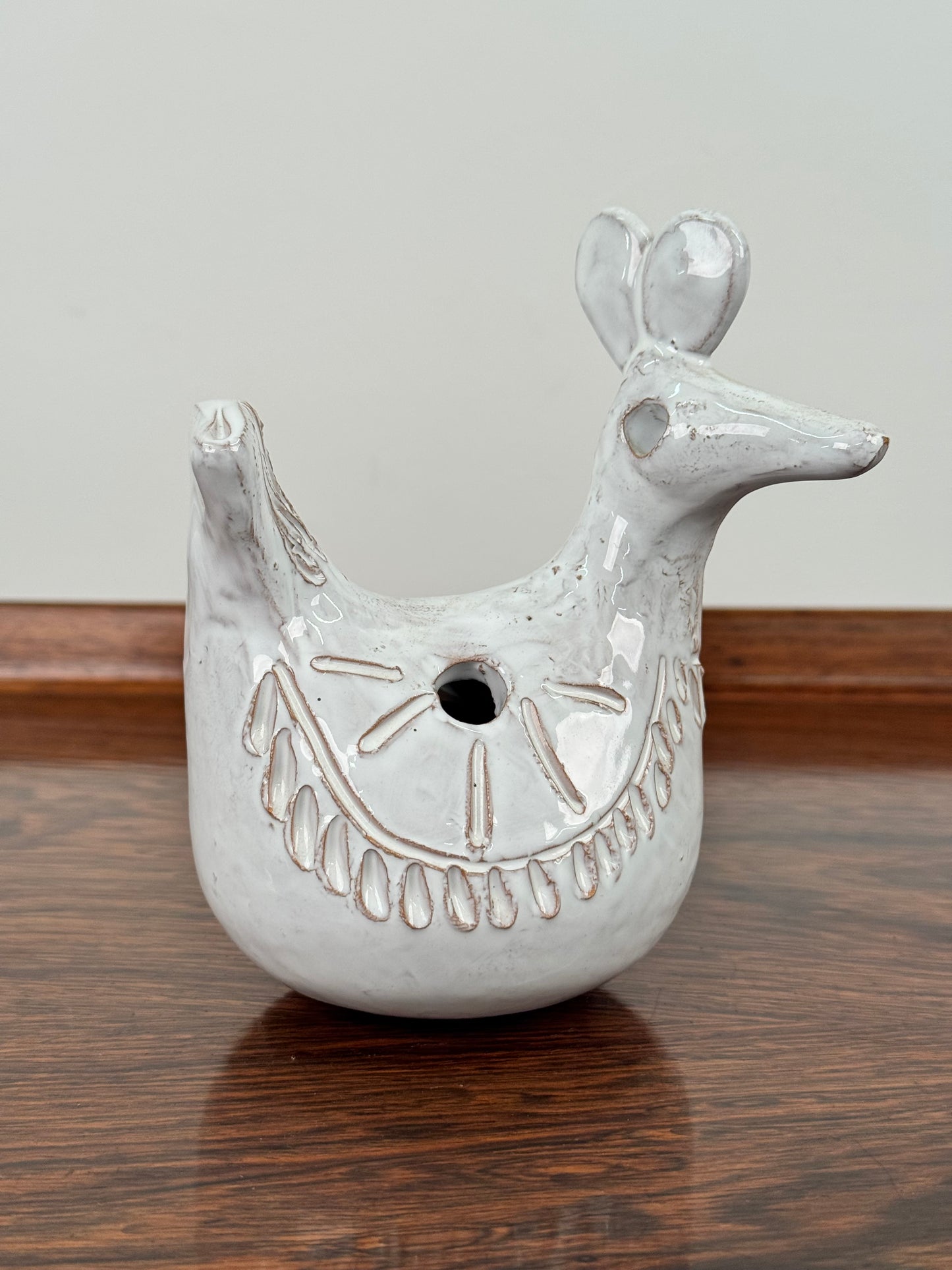 Vintage pottery chicken ceramic
