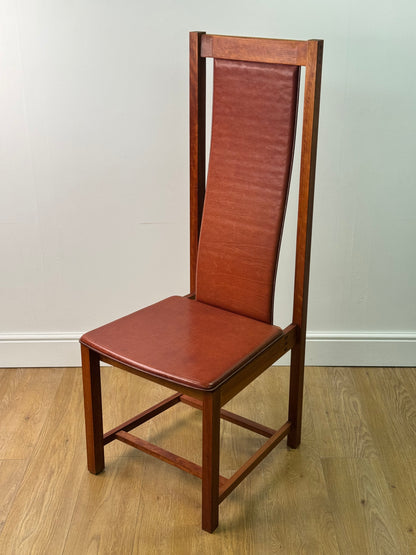 Contemporary Arts and Crafts high back chair