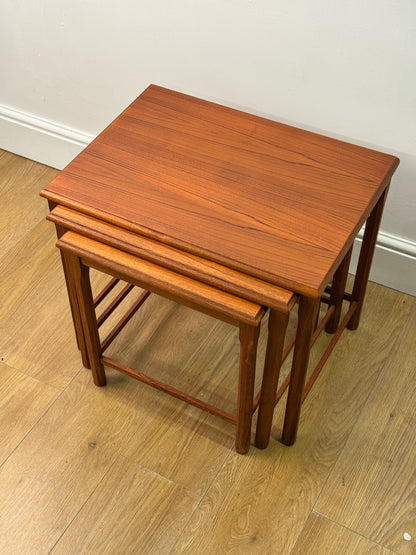 Danish teak nest of tables