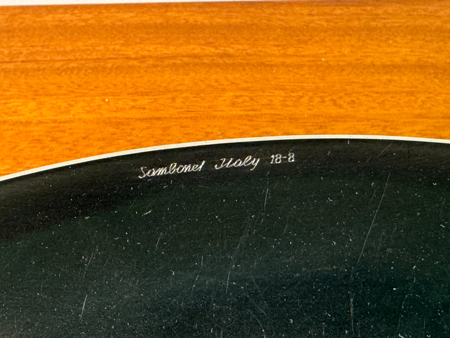 Stainless steel fruit bowl by Sambonet Italy