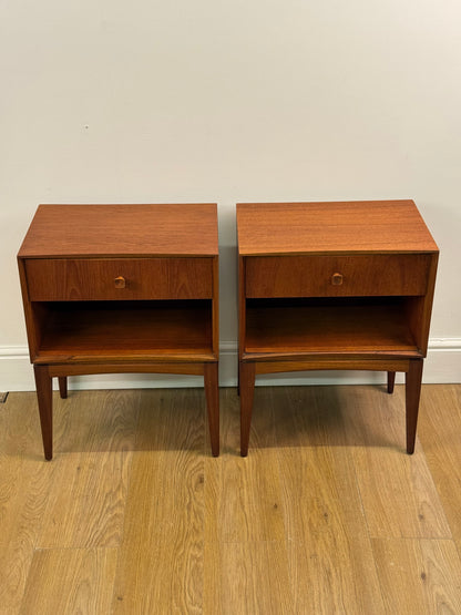 Teak bedside drawers by Macintosh  1960s