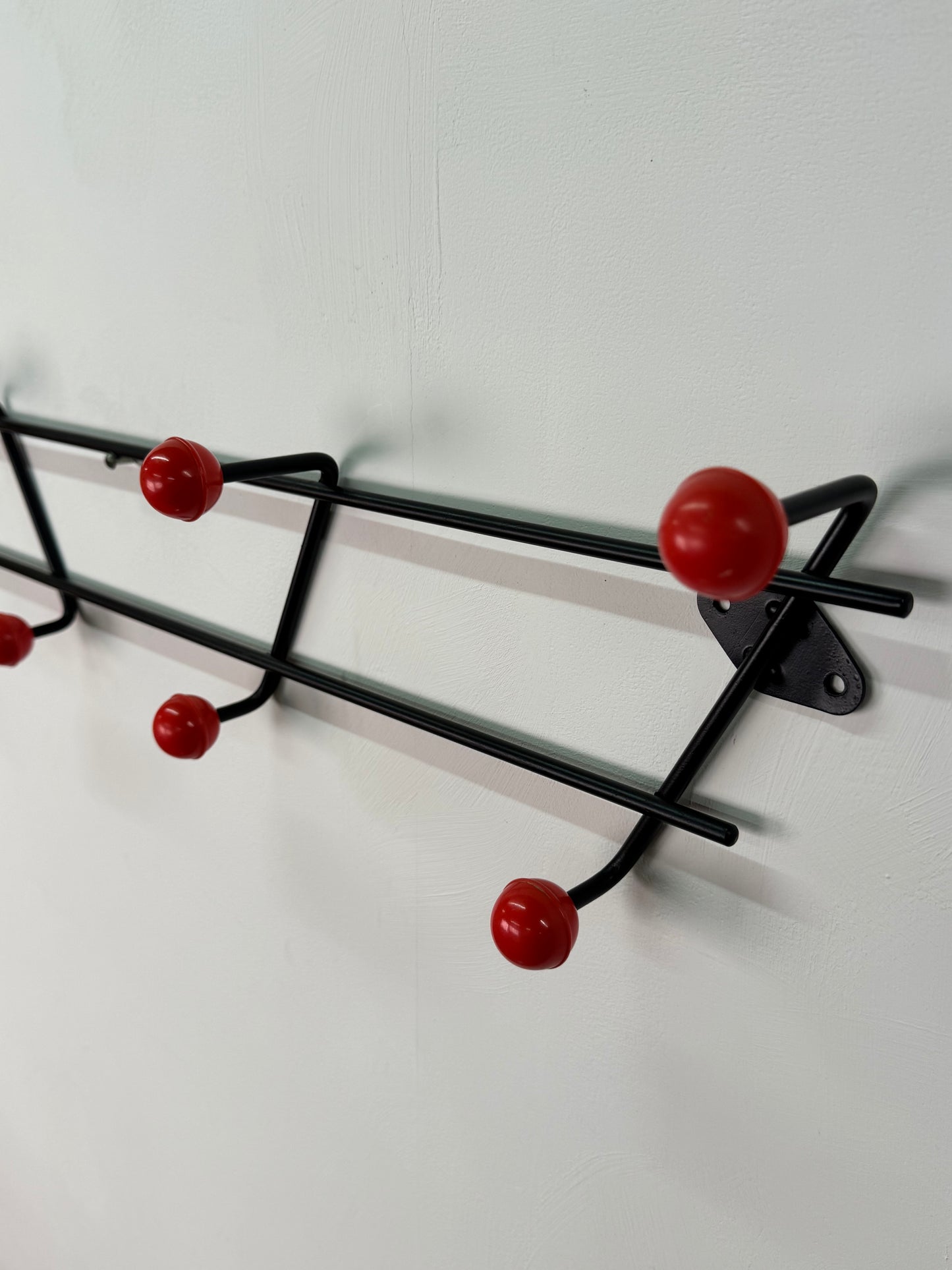 1950s atomic ball metal coat hooks