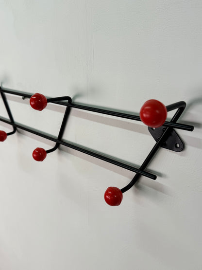 1950s atomic ball metal coat hooks