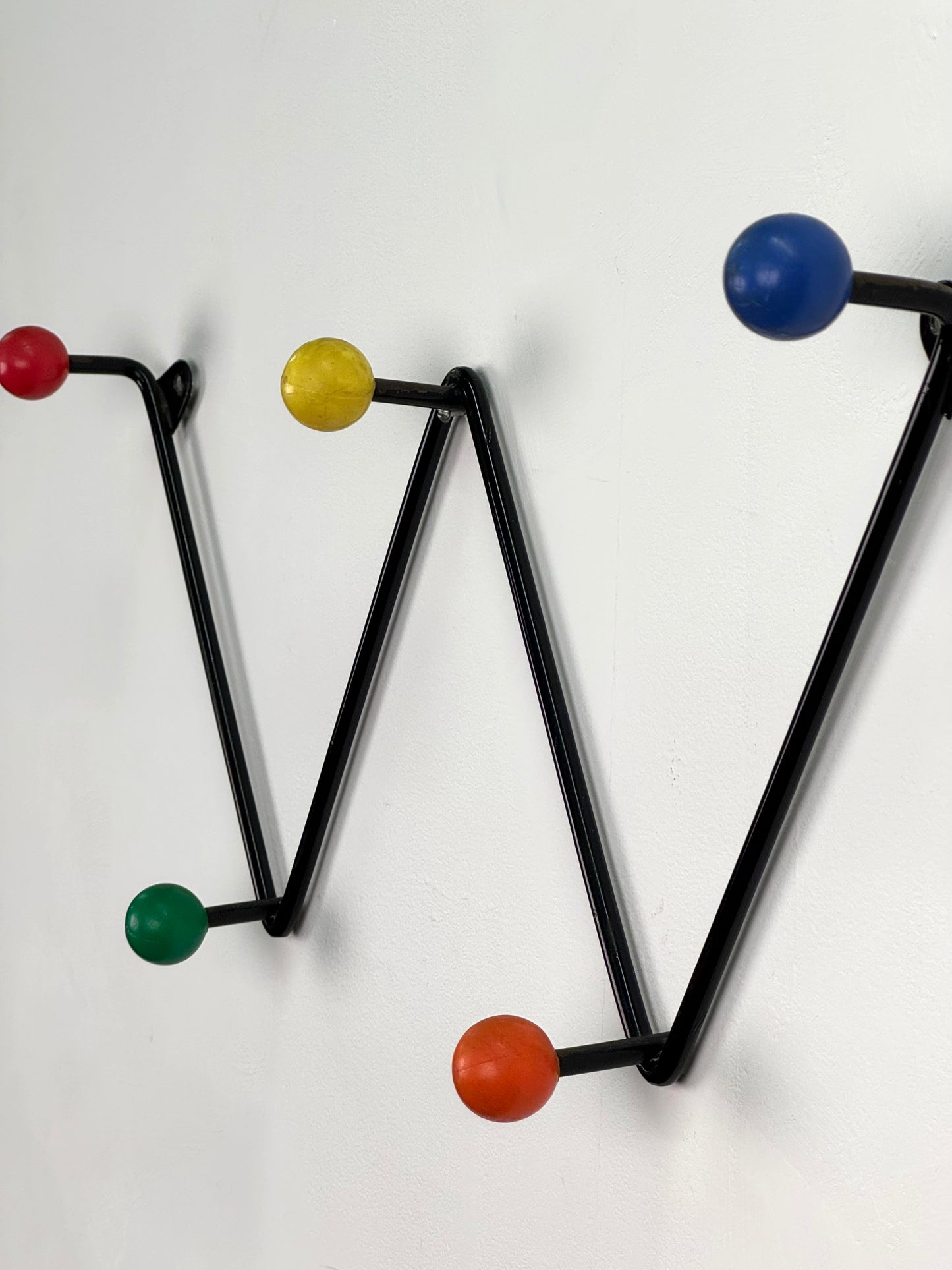 1950s atomic ball metal coat rack
