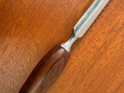Stainless steel and rosewood letter knife