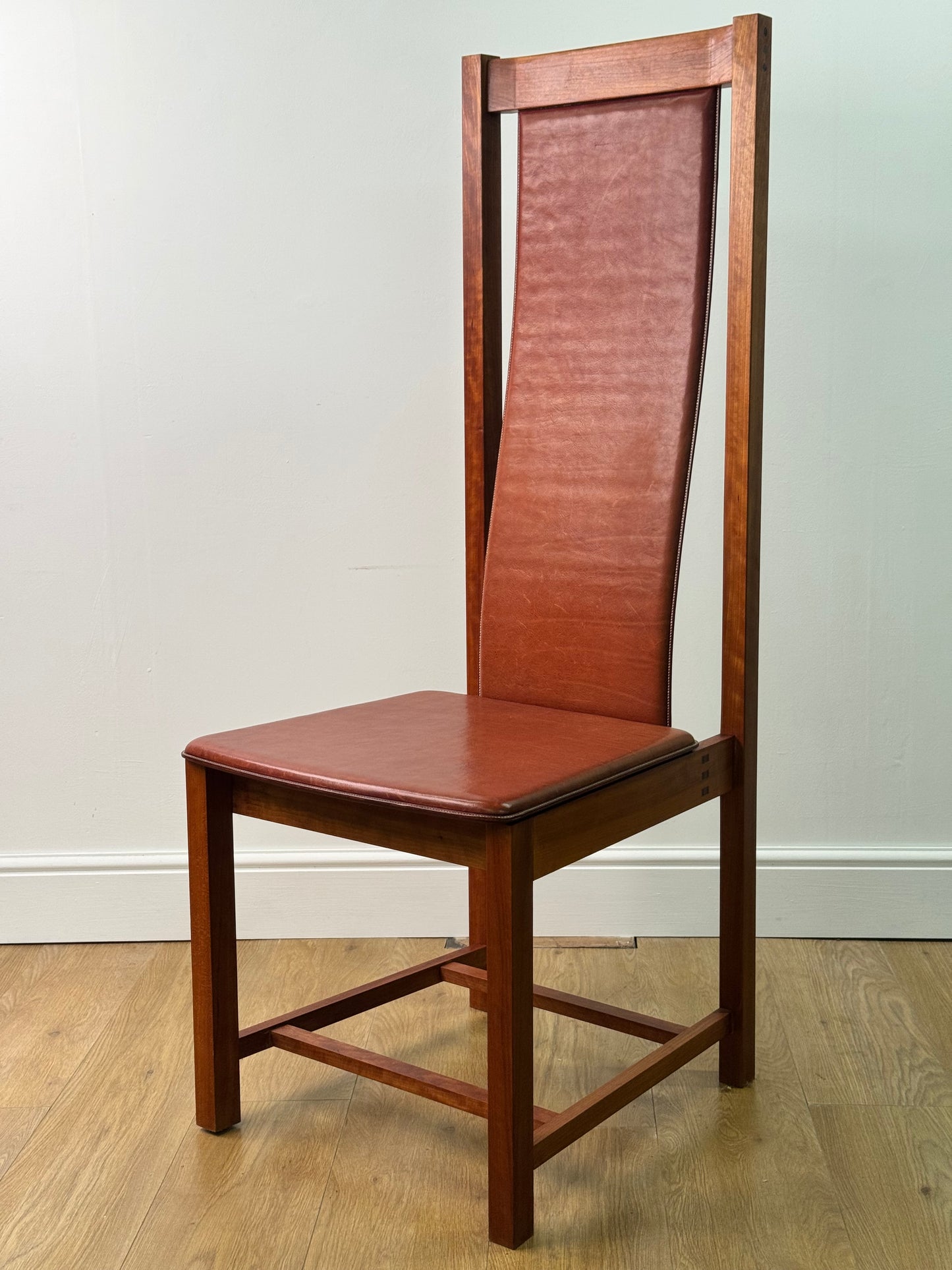 Contemporary Arts and Crafts high back chair