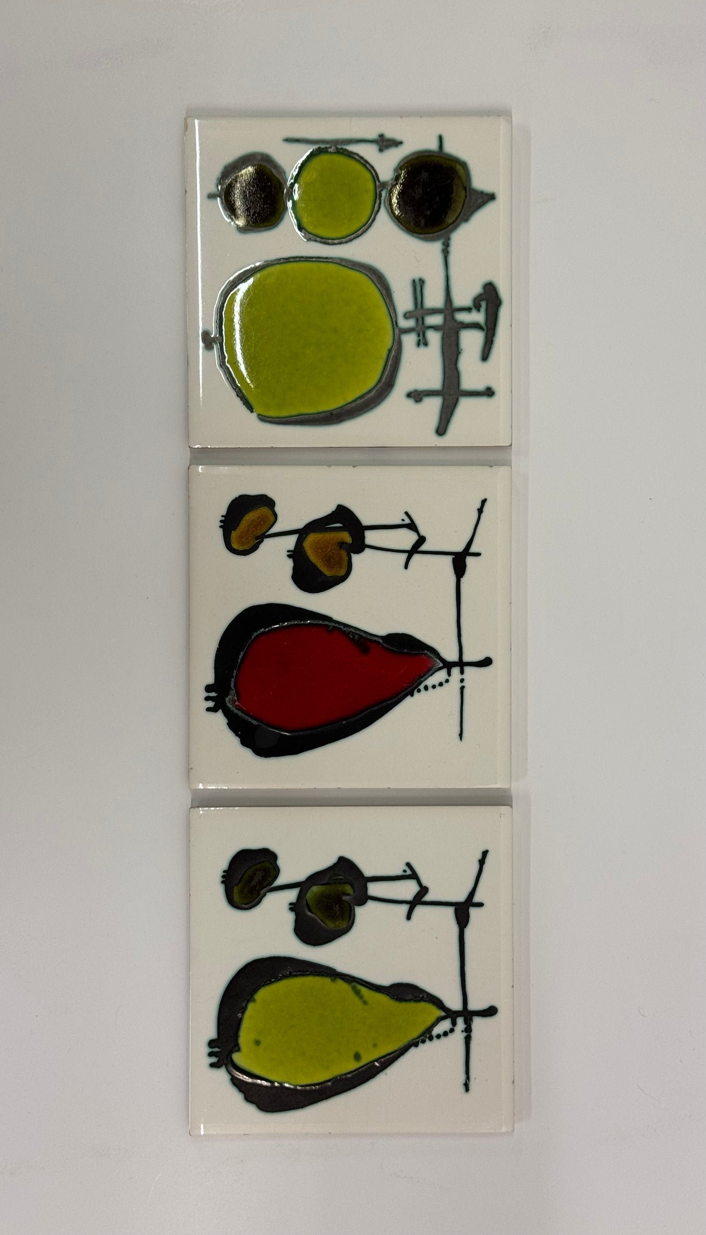 Set of 3 tiles by Ann Wynn Reeves