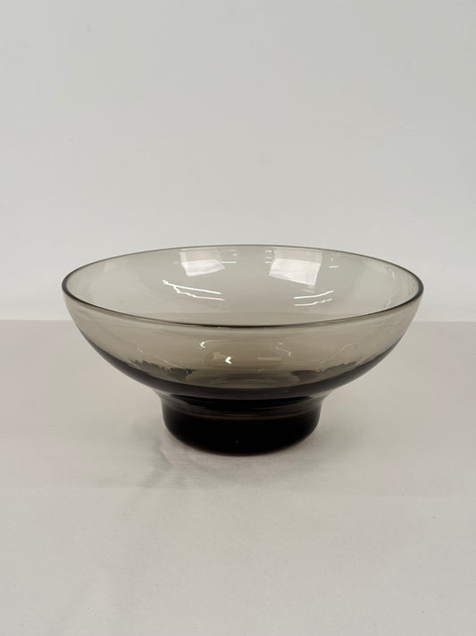 Whitefriars grey glass bowl 1960s