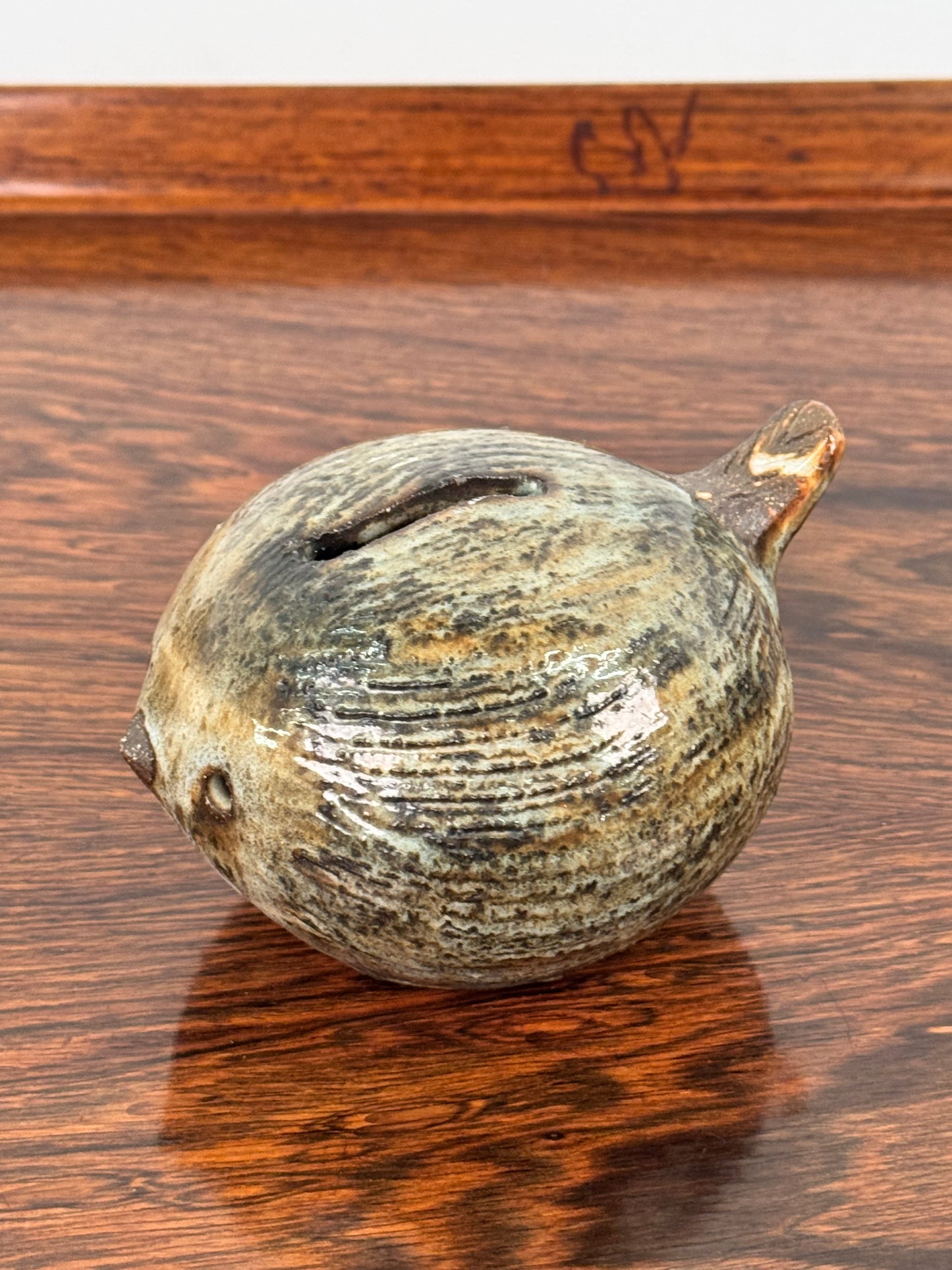 Bird money box by Briglin pottery