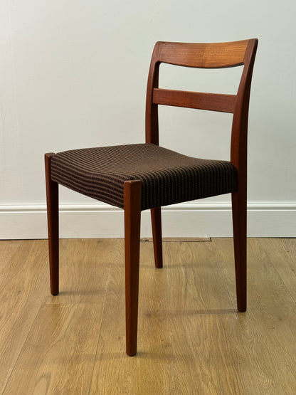 1960s teak dining chairs by Nils Jonsson