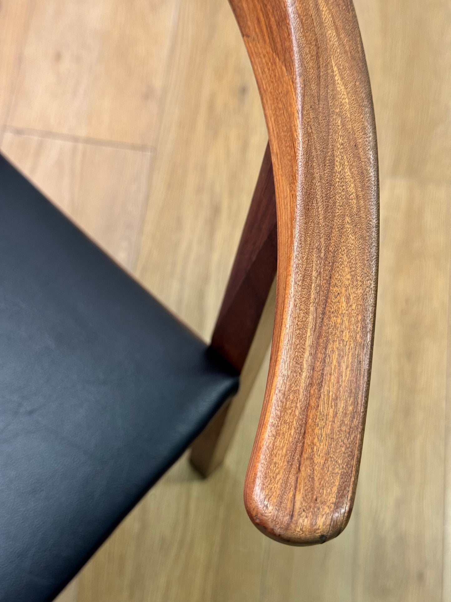Teak cow horn chair 1960s
