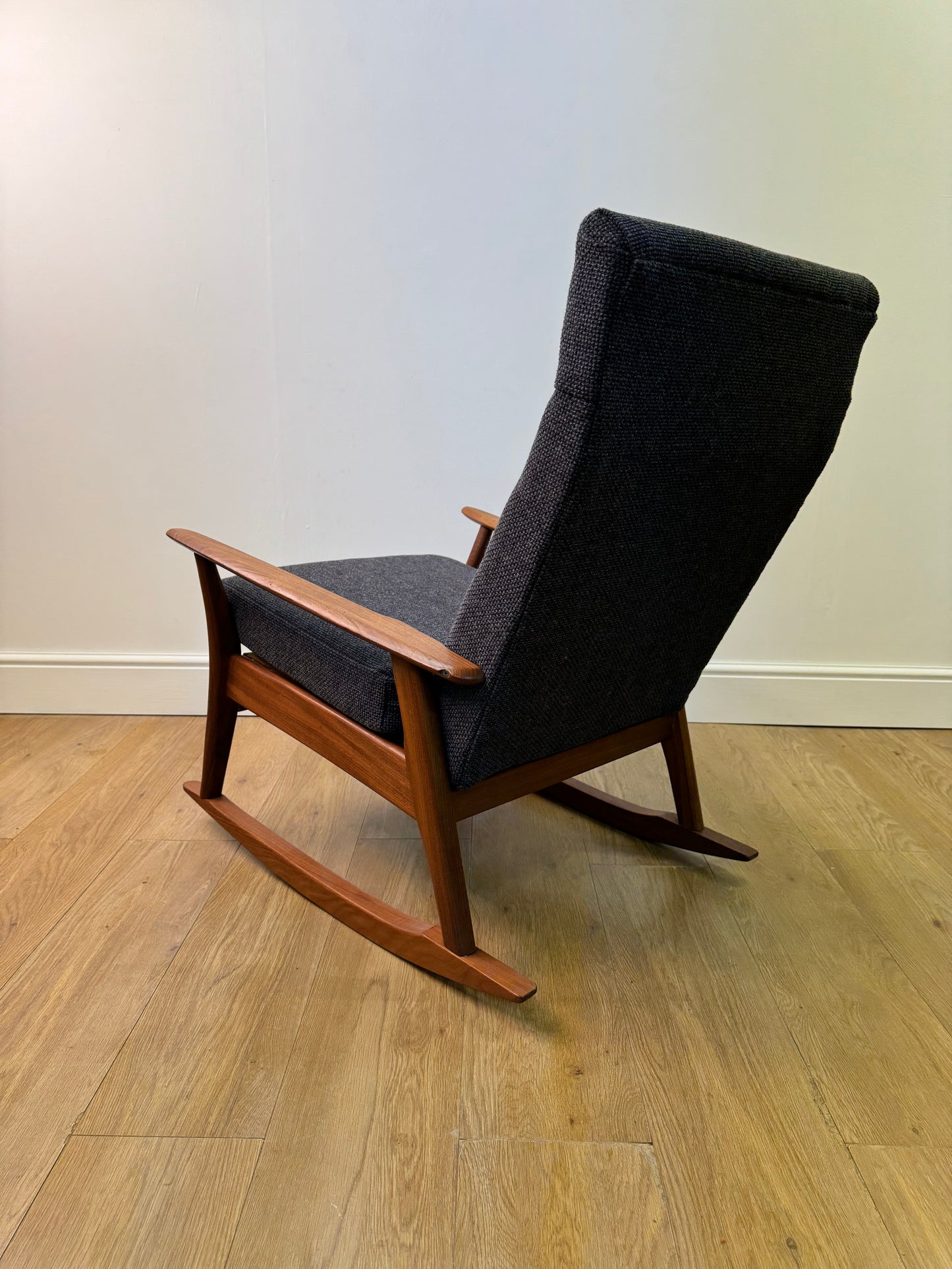 1960s teak rocking chair by Furniture productions