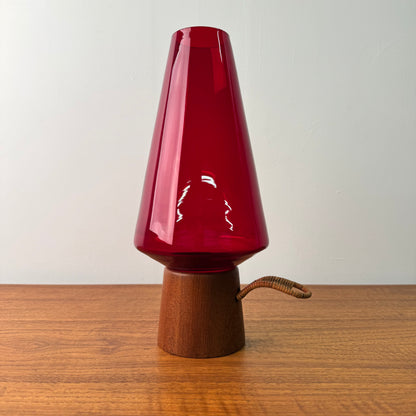 1960s Danish teak candle holder