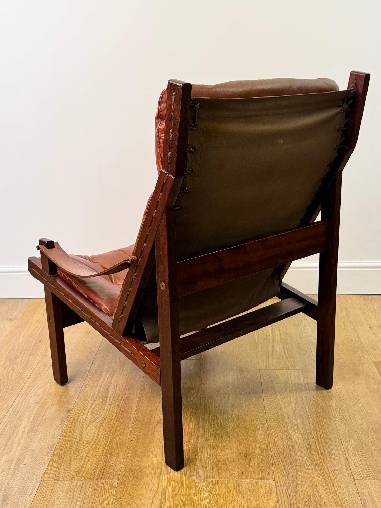1960s leather Hunter chair by Torbjorn Afdal