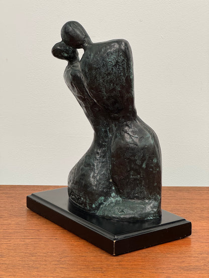 1980s bronze sculpture by Kim Yong Jung