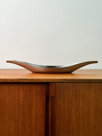 Stainless steel fruit bowl by Satinsteel London