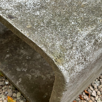 Brutalist concrete loop chairs and table 1970s