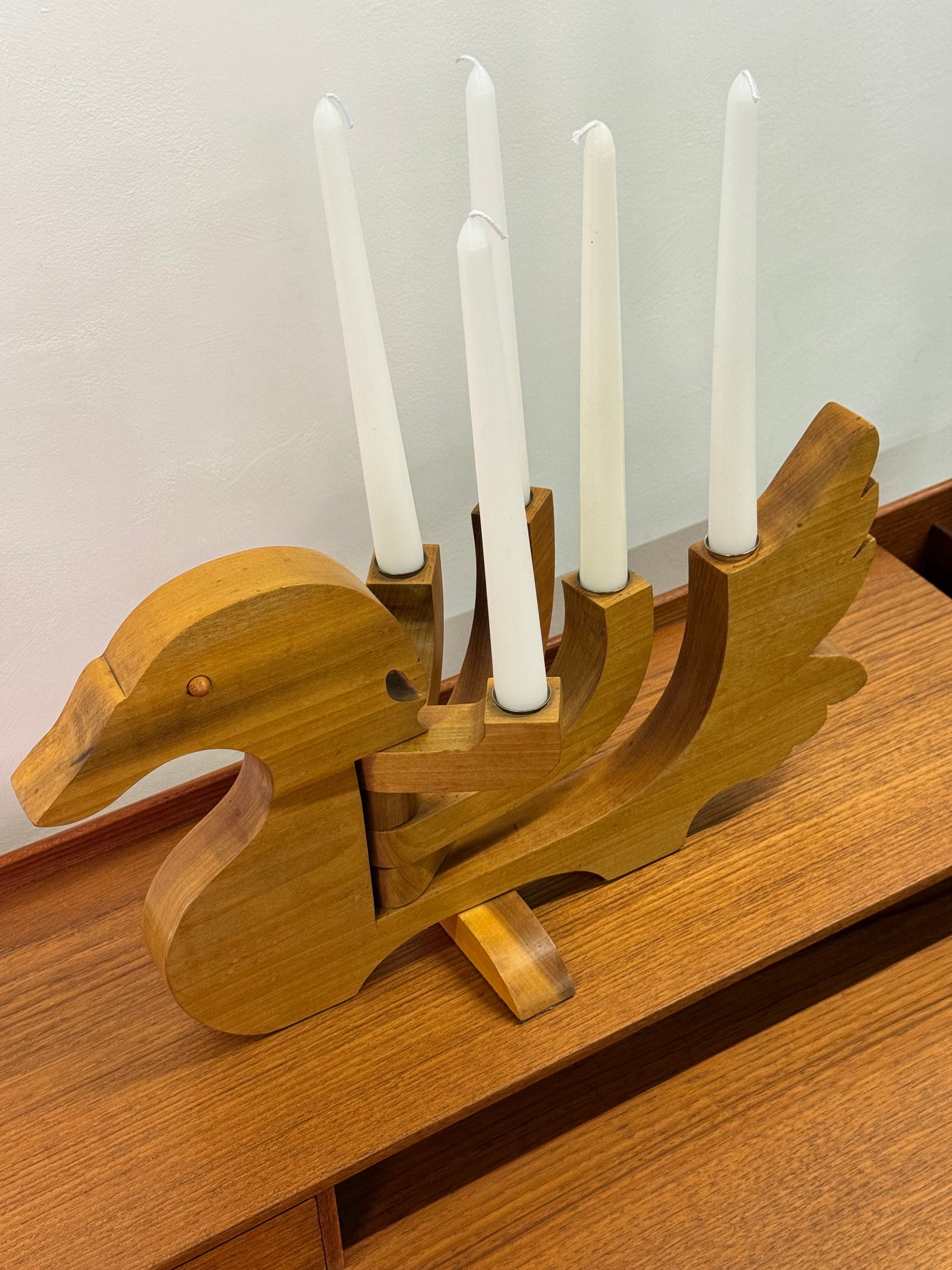 1970s Scandinavian duck candelabra