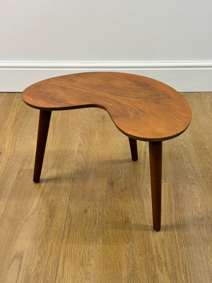 1950s kidney shape side table
