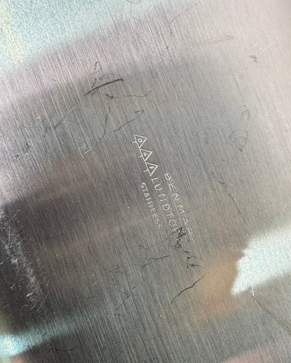 Stainless steel butter dish by Lundtofte