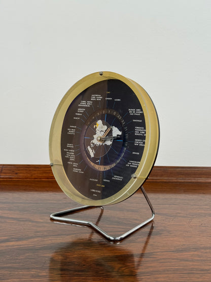 1970s Lord King world clock made in Japan