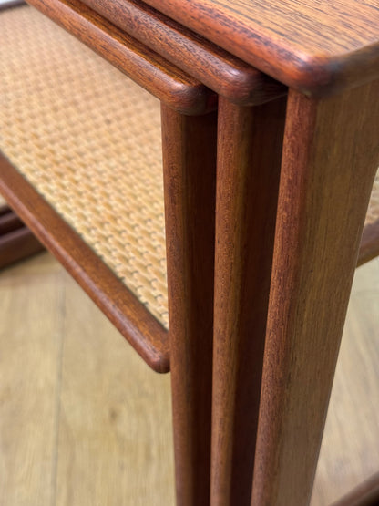 Danish teak nest of tables by Silkeborg