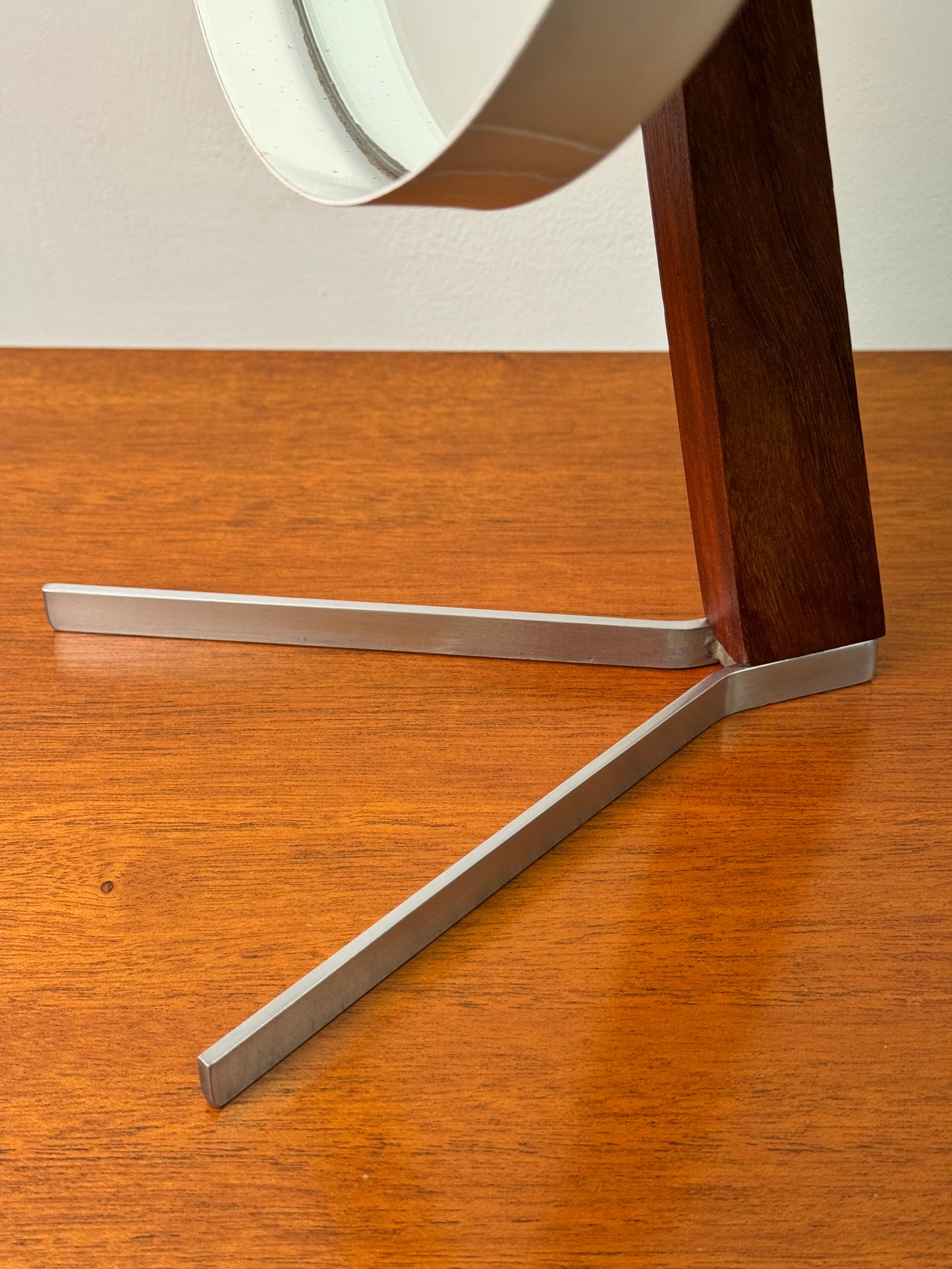 Teak and steel Durlston mirror