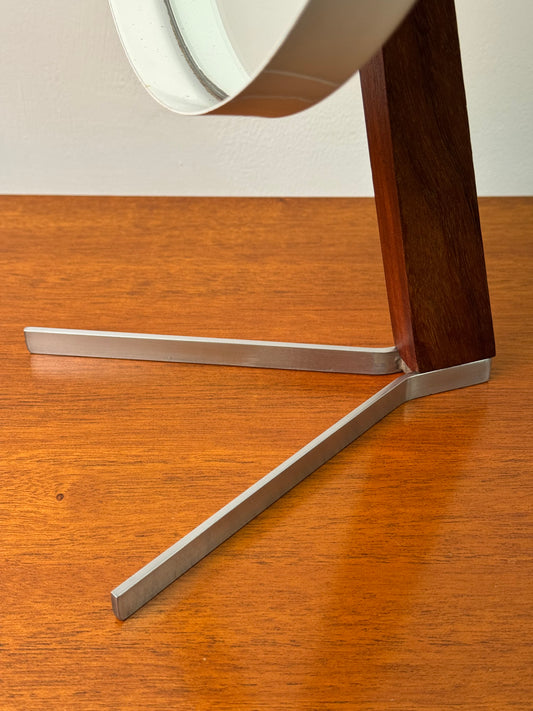 Teak and steel Durlston mirror