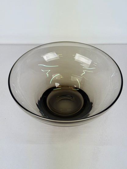 Whitefriars grey glass bowl 1960s