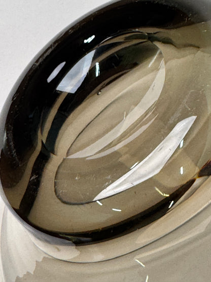 Whitefriars grey glass bowl 1960s