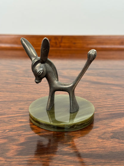 1970s silver plated donkey by Seba
