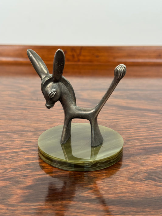 1970s silver plated donkey by Seba