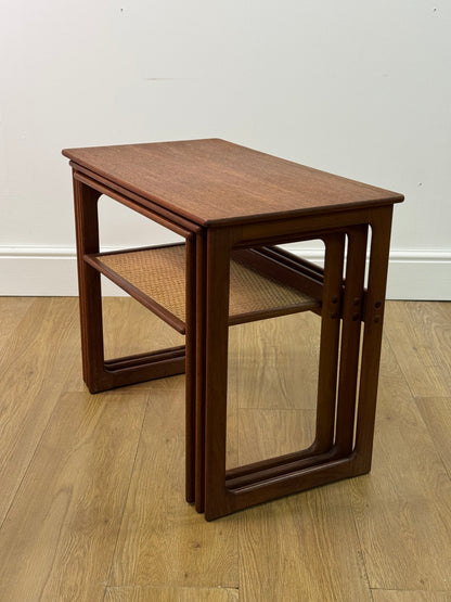 Danish teak nest of tables by Silkeborg