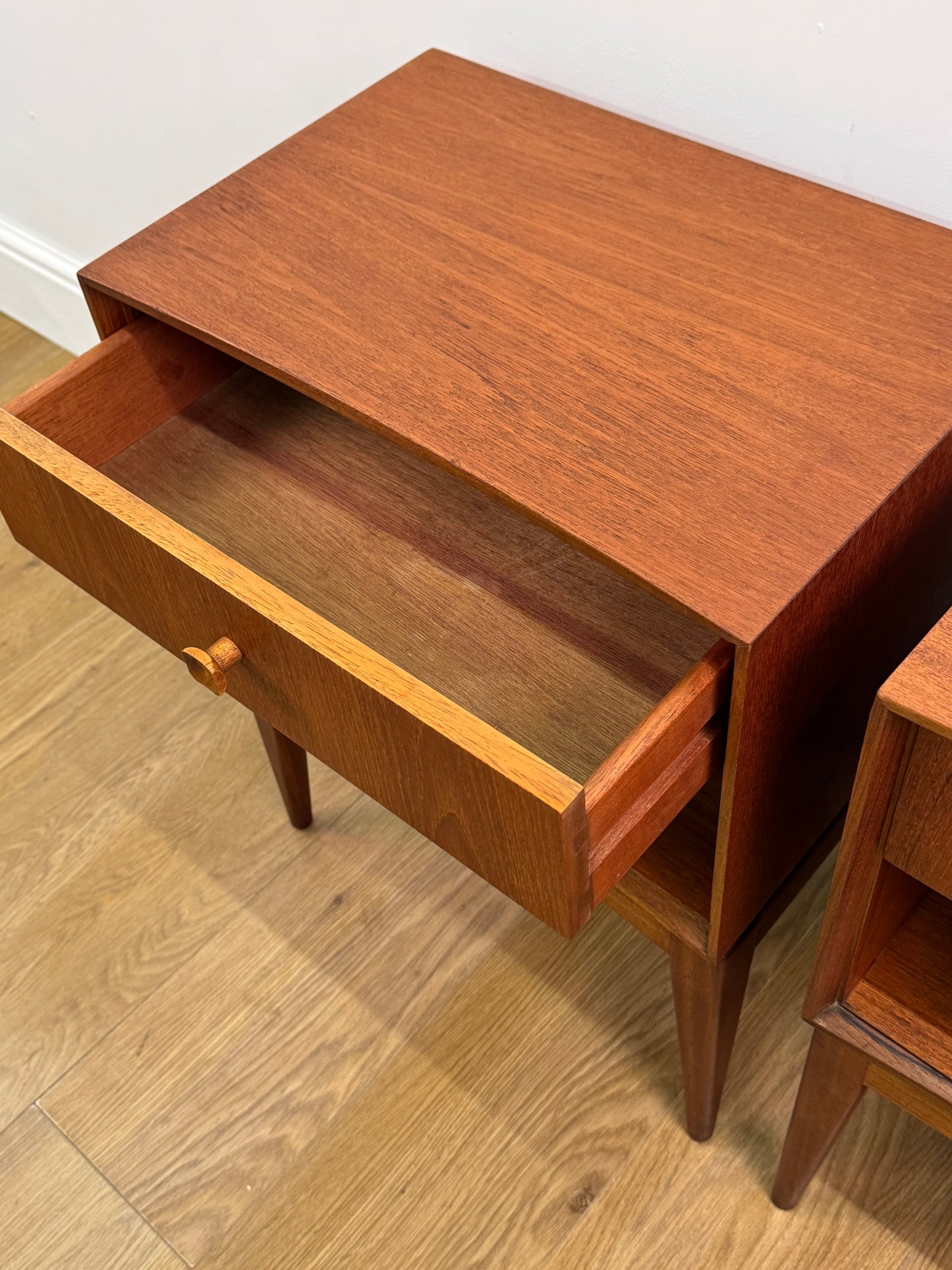 Teak bedside drawers by Macintosh  1960s