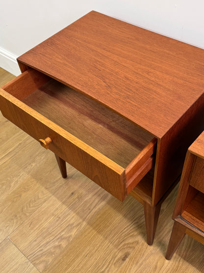 Teak bedside drawers by Macintosh  1960s