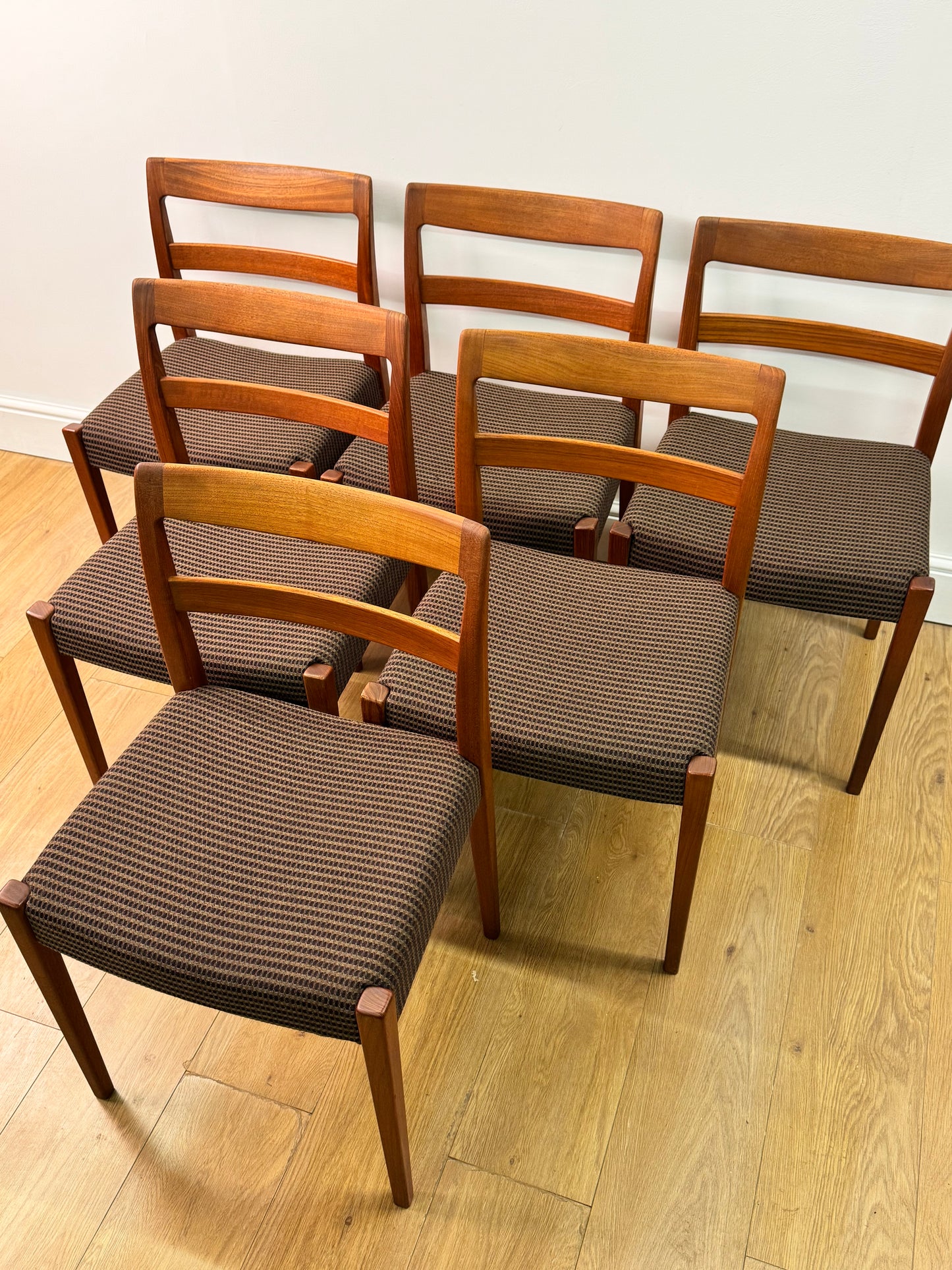 1960s teak dining chairs by Nils Jonsson